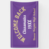 Welcome Back Classmates Class Reunion bannière (Vertical)