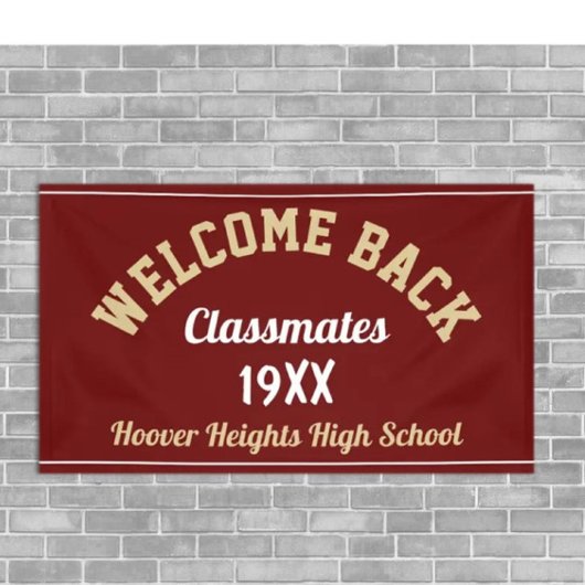 Welcome Back Classmates Class Reunion bannière