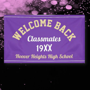 Welcome Back Classmates Class Reunion bannière