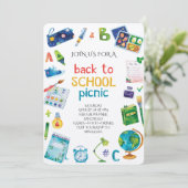 Welcome Back School Picnic Kaart (Staand voorkant)
