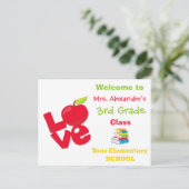 Welcome Back to School Briefkaart (Staand voorkant)