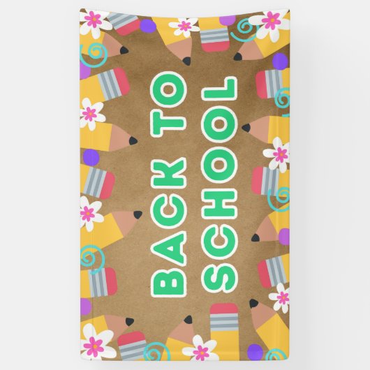 Welcome Back to School Classroom Poster Banner (Verticaal)