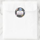 Welcome Back to school composition Notebook Ronde Sticker (Tas)