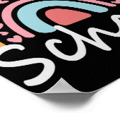 Welcome Back to School Cute Rainbow Student Gift Poster (Hoek)