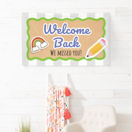 Welcome Back to School First Day Classroom Banner  (Insitu)