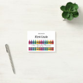 Welcome Back to School Rainbow Crayon  Post-it® Notes (Kantoor)