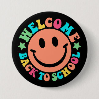 Welcome Back to School Ronde Button 7,6 Cm