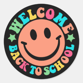 Welcome Back to School Ronde Sticker