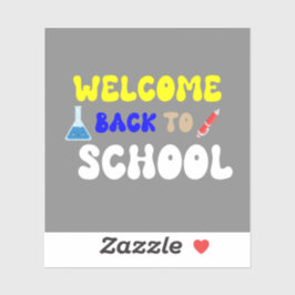 Welcome back to school sticker
