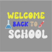 Welcome back to school sticker (Voorkant)