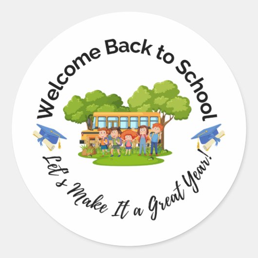Welcome Back to School Sticker (Devant)