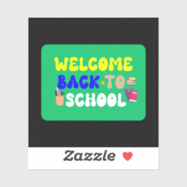 Welcome Back To School Sticker