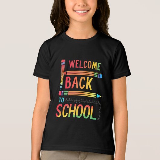 Welcome Back To School Tri-Blend Shirt (Voorkant)