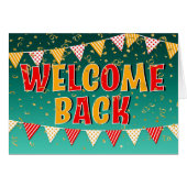 Welcome back with Bunting and Confeti (Devant horizontal)