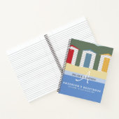 WELCOME BEACH HUT Guestbook Monogram Fun Notitieboek (Binnen)