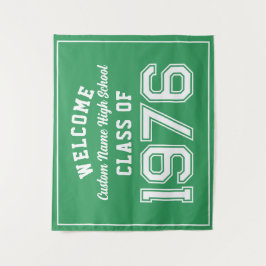 Welcome Class of 1976, Green Reunion Party Decor Wandkleed