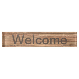 Welcome color wood art naambordje