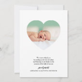 Welcome Cute Casual Script Birth Announcement Aankondiging (Achterkant)