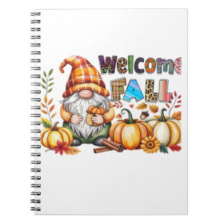 Welcome Fall Gnomes Classic T-Shirt.png Notitieboek