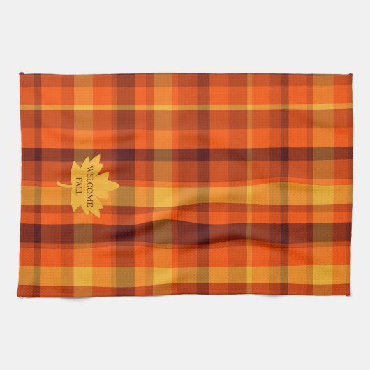 Welcome Fall Kitchen Towel Decor Theedoek (Horizontaal)