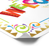 WELCOME Fiesta Party Sign Print (Hoek)