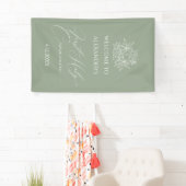 WELCOME FIRST COMMUNION banner custom Sage (Insitu)