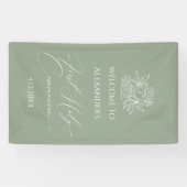 WELCOME FIRST COMMUNION banner custom Sage (Horizontaal)