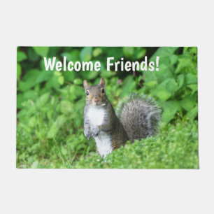 Welcome Friends Squirrel Deurmat