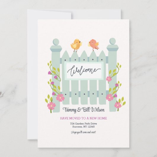 Welcome Gate Moving-aankondiging Kaart (Voorkant)