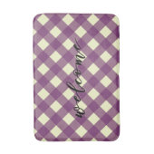 WELCOME GINGHAM BADMAT (Voorkant Verticaal)