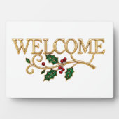 Welcome holly christmas guest  fotoplaat (voorkant)