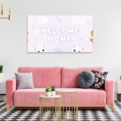 Welcome home canvas afdruk (Insitu (Woonkamer))