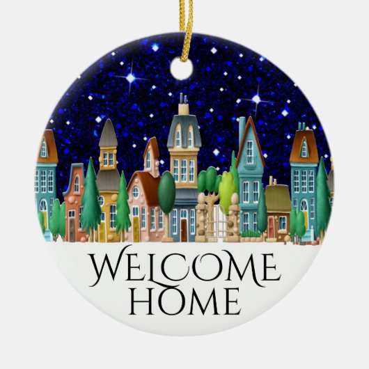 Welcome Home Keramisch Ornament (Voorkant)