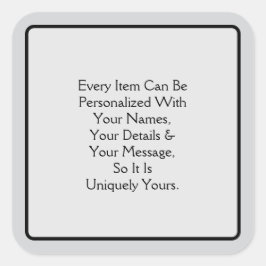 Welcome Pt 4 Vierkante Sticker