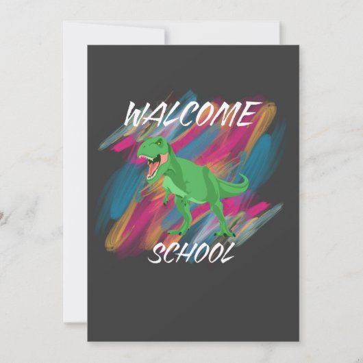 WELCOME SCHOOL, WELCOME BACK TO SCHOOL 2025 KAART (Voorkant)