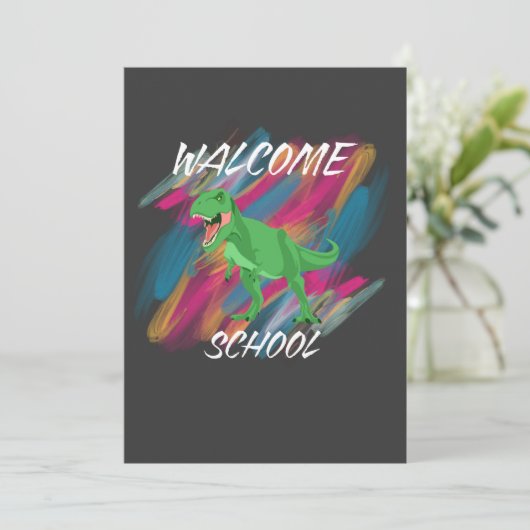 WELCOME SCHOOL, WELCOME BACK TO SCHOOL 2025 KAART (Staand voorkant)