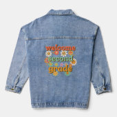 WELCOME SECOND GRADE BACK TO SCHOOL FIRST DAY DENIM JACKET (Achterkant)