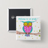Welcome to 1st grade pin button (Voorkant /achterkant)