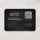 Welcome To Church Invitation Calling Card Template (Dos)