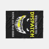 Welcome To Dispatch Funny 911 Dispatch Halloween S Fleece Deken (Voorkant (Horizontaal))