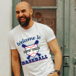 "Welcome to New York Baseball" City Pride Sports T-shirt