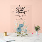 Welcome to our Beginning Wedding Acrylic Sign Acryl Bord (Huwelijk)