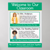 Welcome to Our Classroom Teacher Anchor Chart Poster (Voorkant)