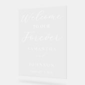 Welcome to Our Forever Script Wedding Welcome (Angle)