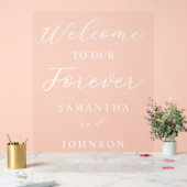 Welcome to Our Forever Script Wedding Welcome (Mariage)