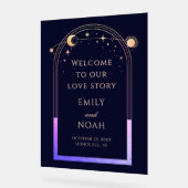 Welcome To Our Love Story Blue Celestial Wedding (Angle)