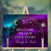 Welcome To Our Love Story Purple Teal Celestial (Neutre)