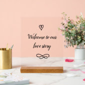 Welcome to Our Love Story Romantic Wedding (Mariage)