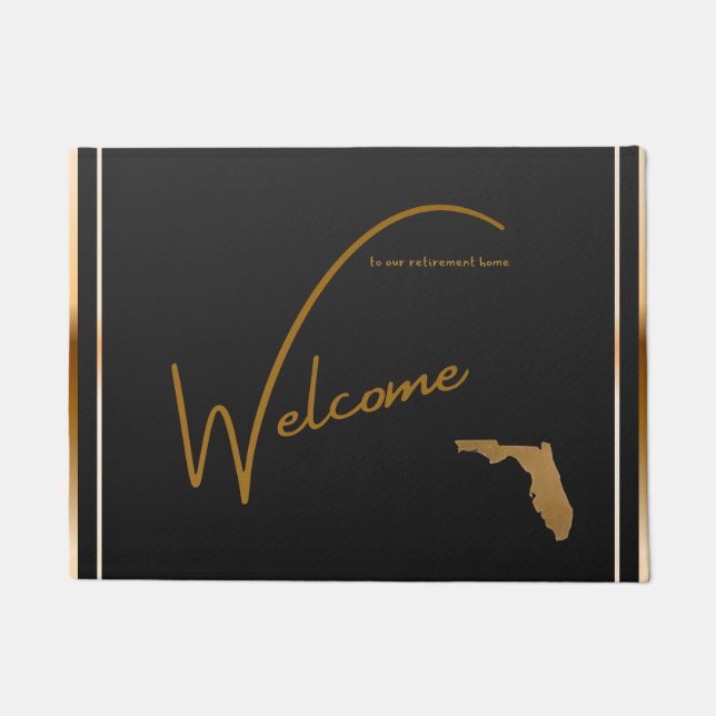 Welcome to our retirement home Florida state map Deurmat (Voorkant)