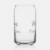 Welcome to Our Wedding Add Name Blikvorm Glas (Rechts)